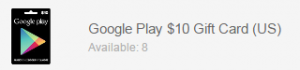 Google play reward